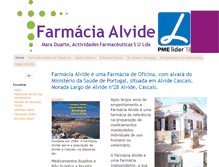 Tablet Screenshot of farmacia-alvide.com